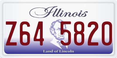 IL license plate Z645820