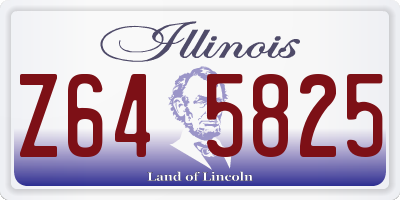 IL license plate Z645825