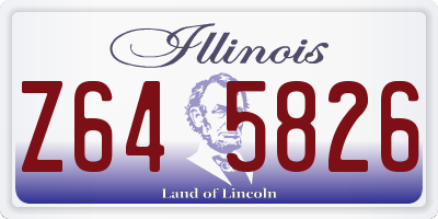 IL license plate Z645826