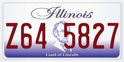 IL license plate Z645827