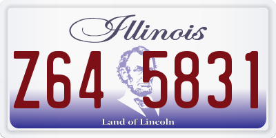 IL license plate Z645831