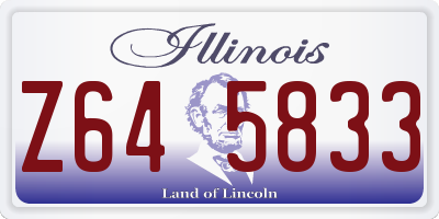 IL license plate Z645833