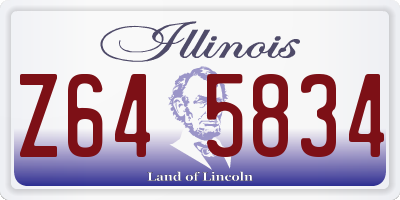 IL license plate Z645834