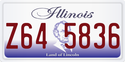 IL license plate Z645836