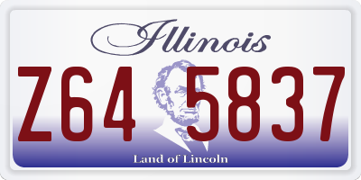 IL license plate Z645837