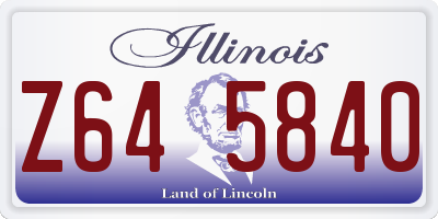 IL license plate Z645840