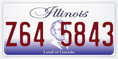 IL license plate Z645843