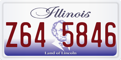 IL license plate Z645846