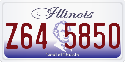 IL license plate Z645850