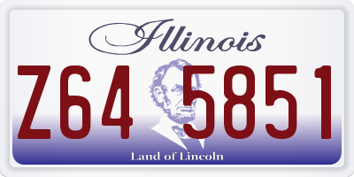 IL license plate Z645851