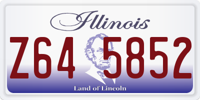 IL license plate Z645852
