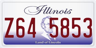 IL license plate Z645853