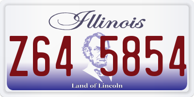 IL license plate Z645854