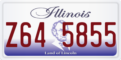 IL license plate Z645855