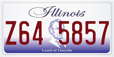 IL license plate Z645857