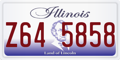 IL license plate Z645858