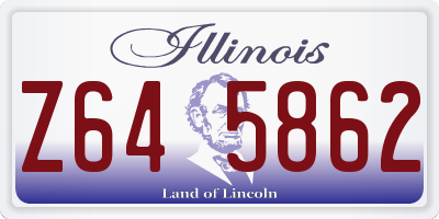 IL license plate Z645862