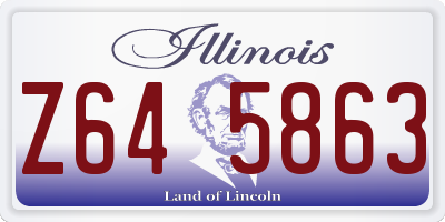 IL license plate Z645863