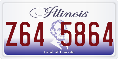 IL license plate Z645864