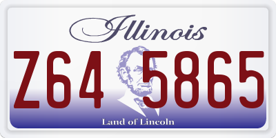IL license plate Z645865