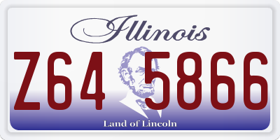 IL license plate Z645866