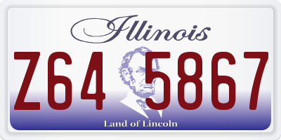 IL license plate Z645867