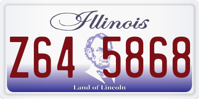 IL license plate Z645868