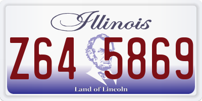 IL license plate Z645869