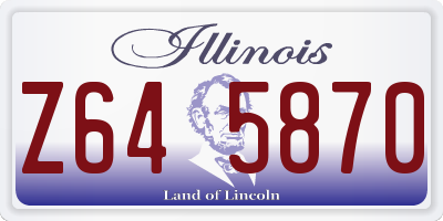 IL license plate Z645870