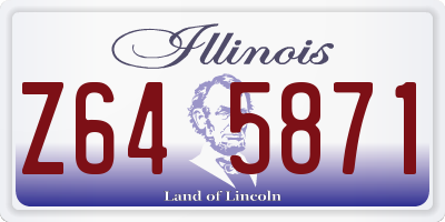 IL license plate Z645871