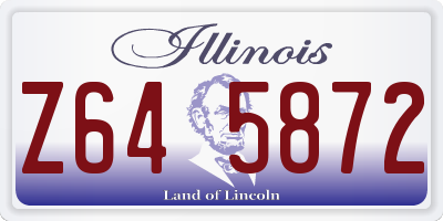IL license plate Z645872