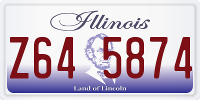 IL license plate Z645874
