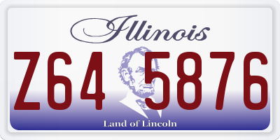 IL license plate Z645876