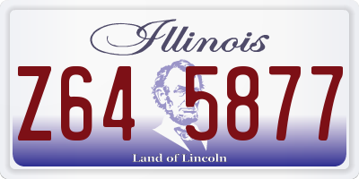 IL license plate Z645877
