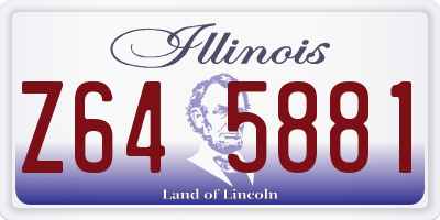 IL license plate Z645881