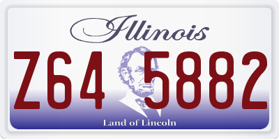 IL license plate Z645882