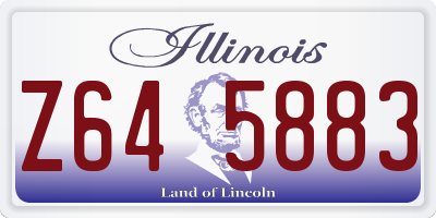 IL license plate Z645883