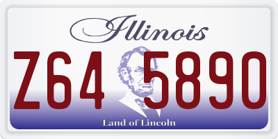 IL license plate Z645890