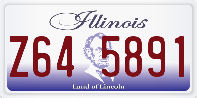 IL license plate Z645891