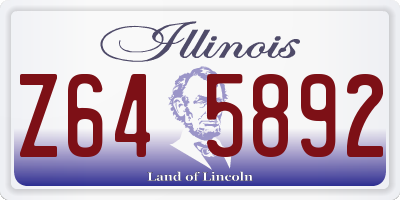 IL license plate Z645892
