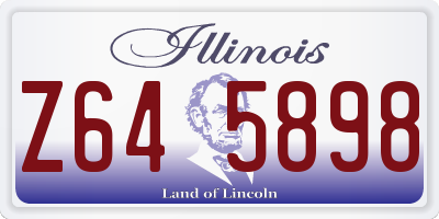 IL license plate Z645898