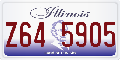 IL license plate Z645905