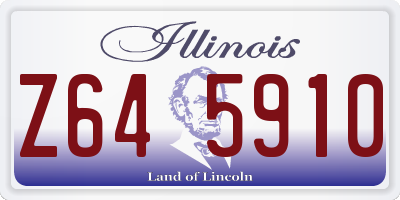 IL license plate Z645910