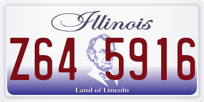 IL license plate Z645916