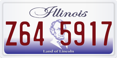 IL license plate Z645917