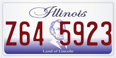 IL license plate Z645923