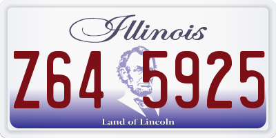 IL license plate Z645925