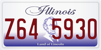 IL license plate Z645930