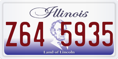 IL license plate Z645935