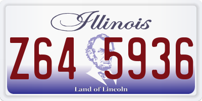 IL license plate Z645936
